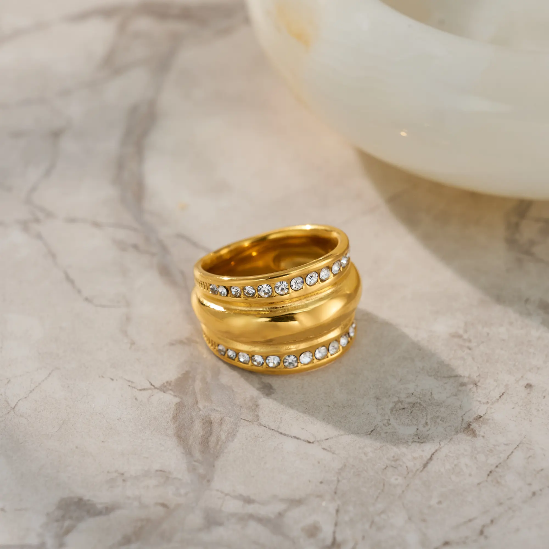 Oliver Bold Gold Ring✨❤️