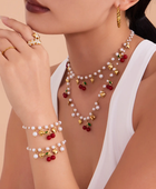 Ivory Strawberry Pearl Necklace