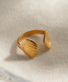 Double Shell Gold Ring