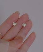 Kelly Little Diamond Heart Studs