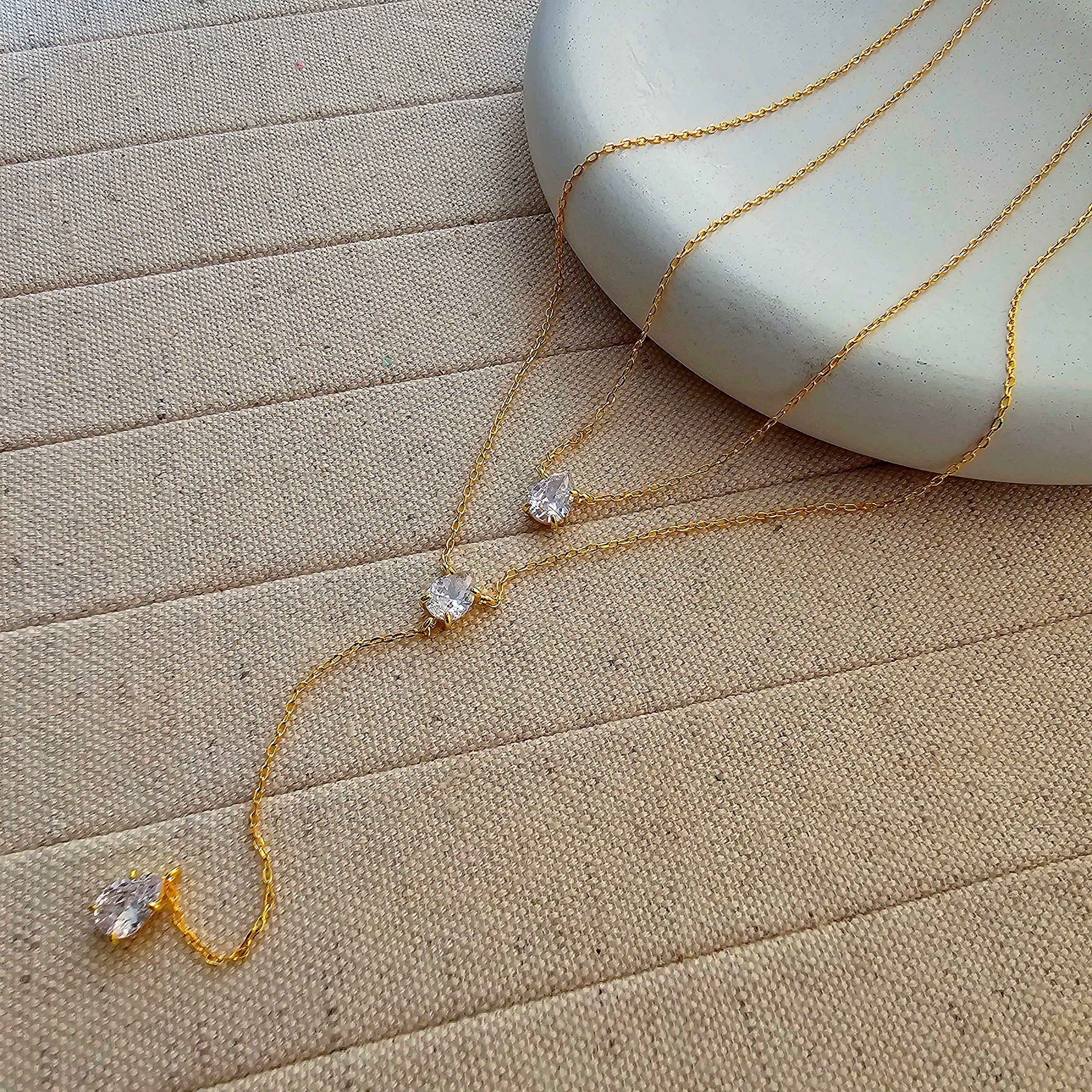 Erica Long Drop Double Necklace✨
