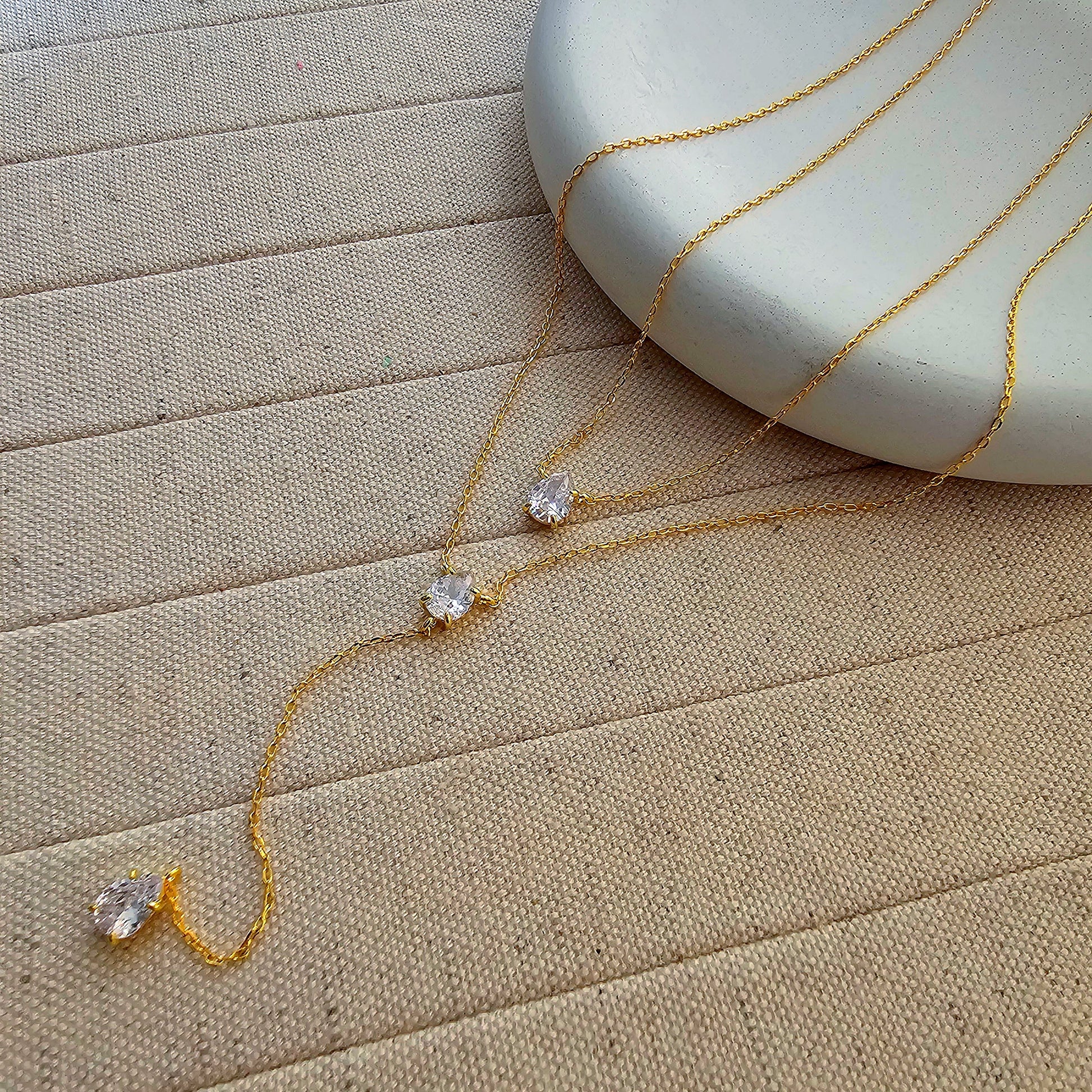 Erica Long Drop Double Necklace✨