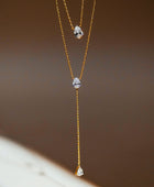 Erica Long Drop Double Necklace✨