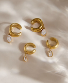 Veronica Hanging Diamond Earcuffs (SINGLE)✨