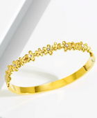 Visi Flowers Gold Cuff