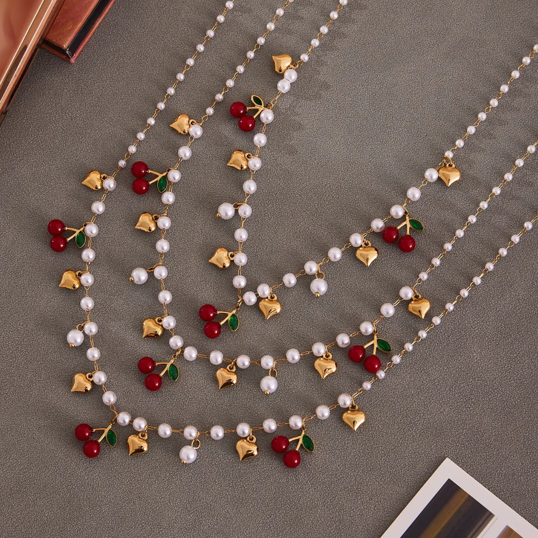 Ivory Strawberry Pearl Necklace