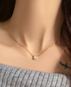 Dripping Drop Diamond Necklace