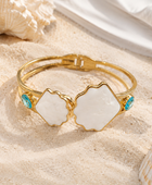 Ocean Blue Seashell Cuff