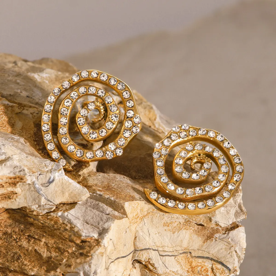 Evolvi Diamond Round Earrings