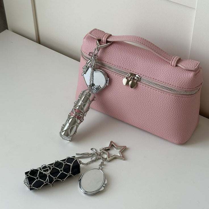 Soft Girlie Lipstick Holder Keychain