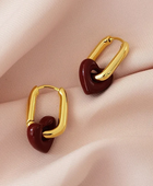 Chrimsi Red Colour Heart Earrings✨