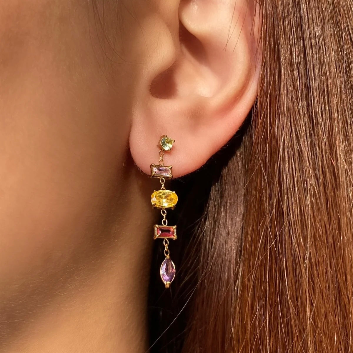 Vella Multicolour Long Earrings✨