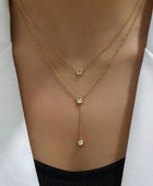 Leva Dual Diamond Necklace