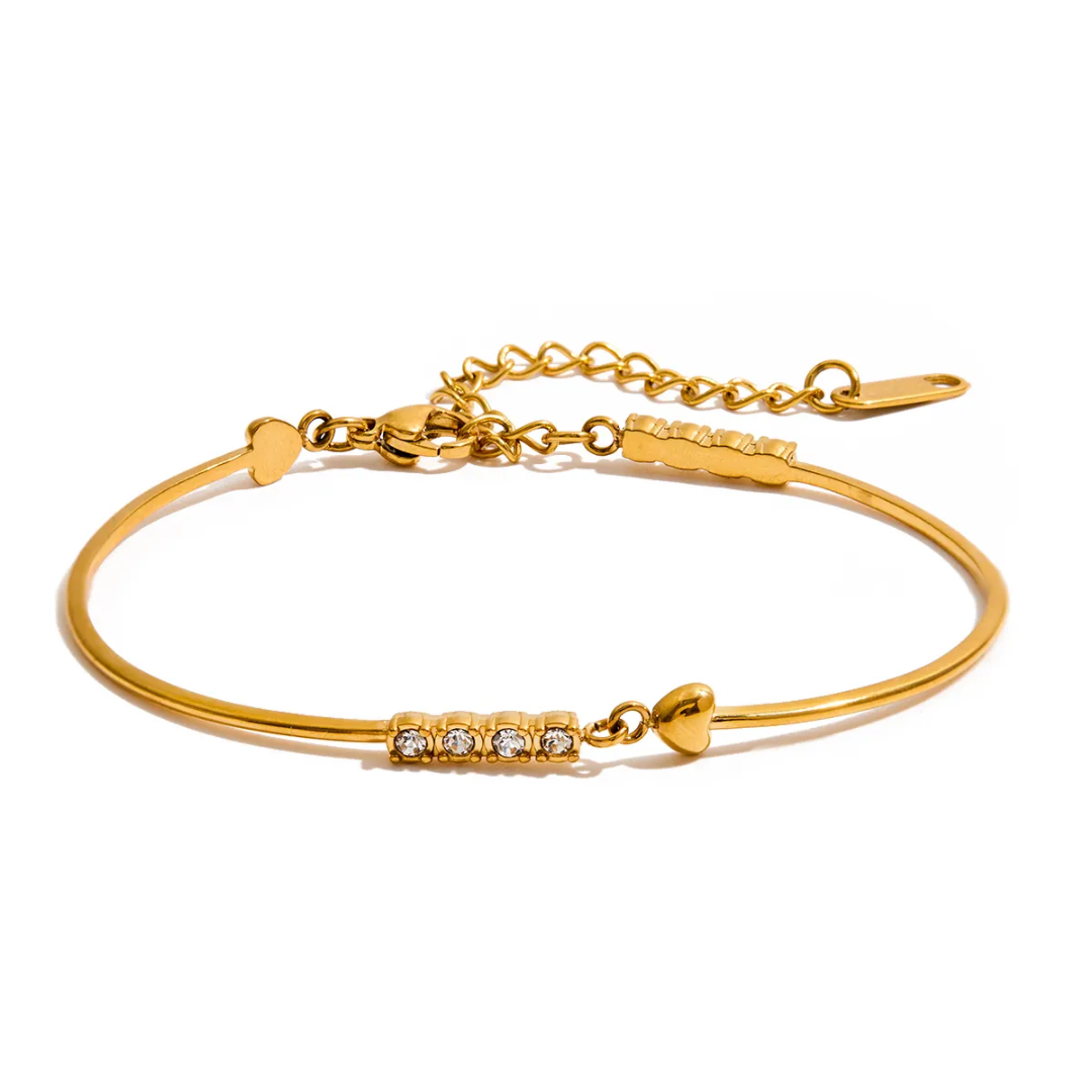 Sarah Little Heart Gold Bracelet