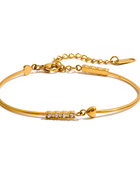 Sarah Little Heart Gold Bracelet