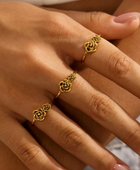 Rainy Flower Gold Ring