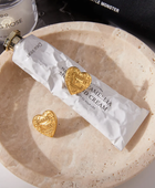 Lockin Heart Gold Earrings