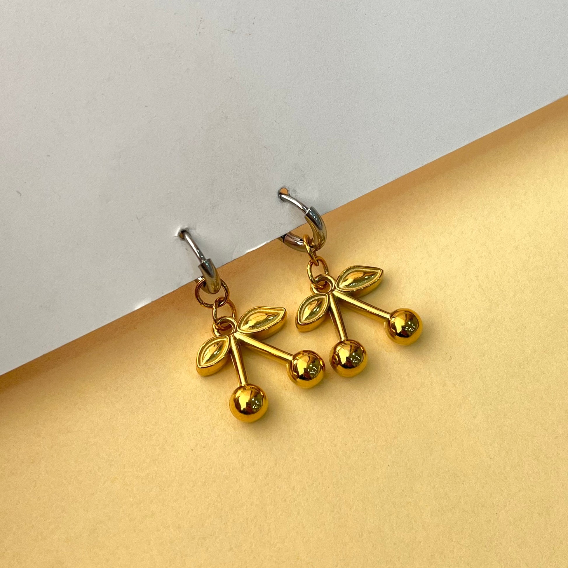 Raha Cherry Dual Earrings