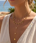 Baelish Green Emerald Charms Necklace