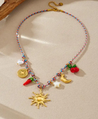 Miami Beach Red Charm Necklace