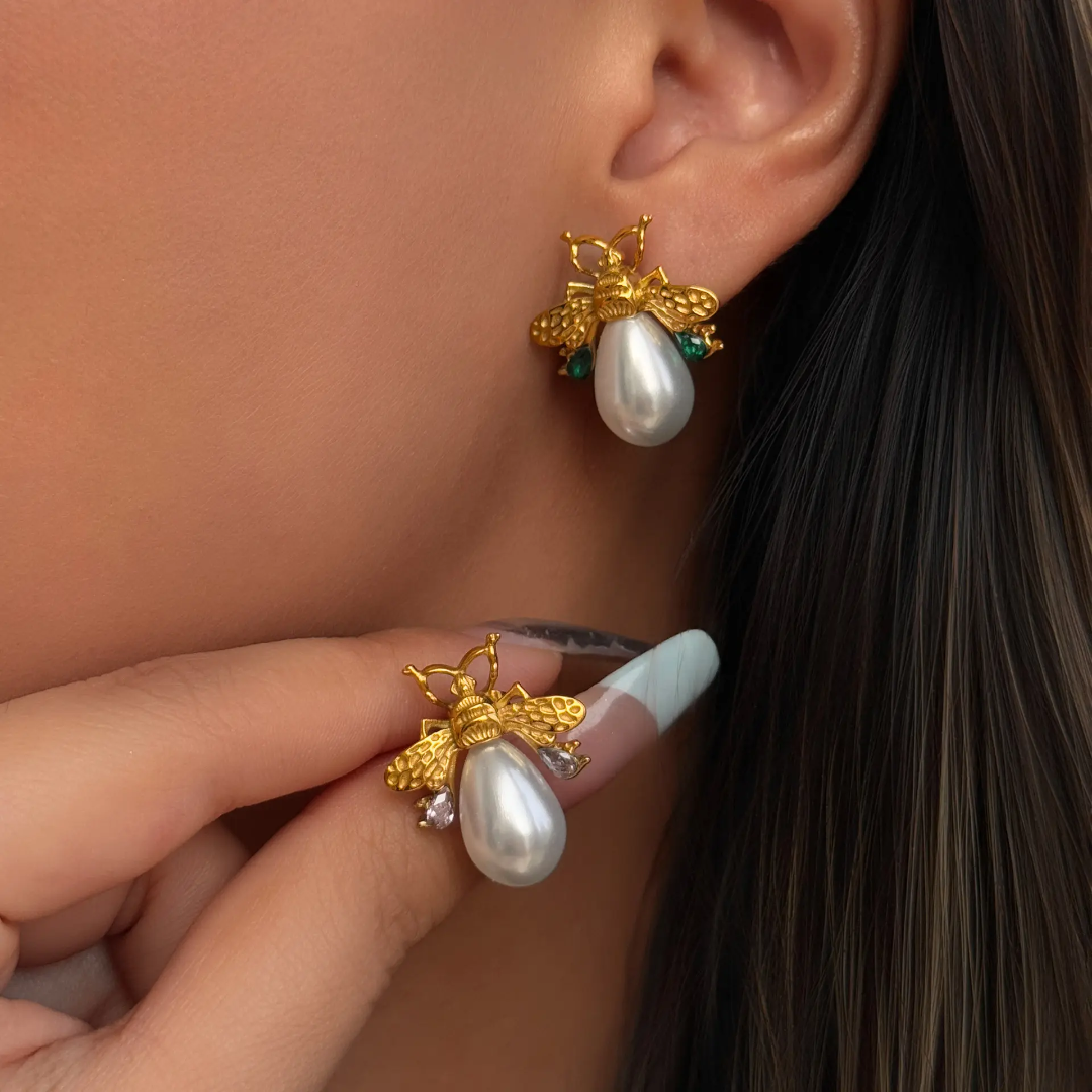 Bee Bing Pearl Earrings