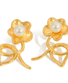 Flower of Spring Pearl Earrings