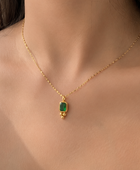 Jenli Emerald Dainty Necklace