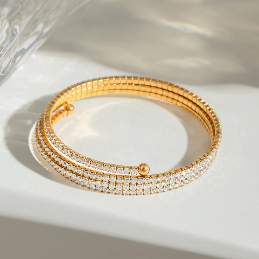 Glibi 4 Layered Diamond Cuff✨