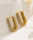 Daisy Diamond Square Hoops