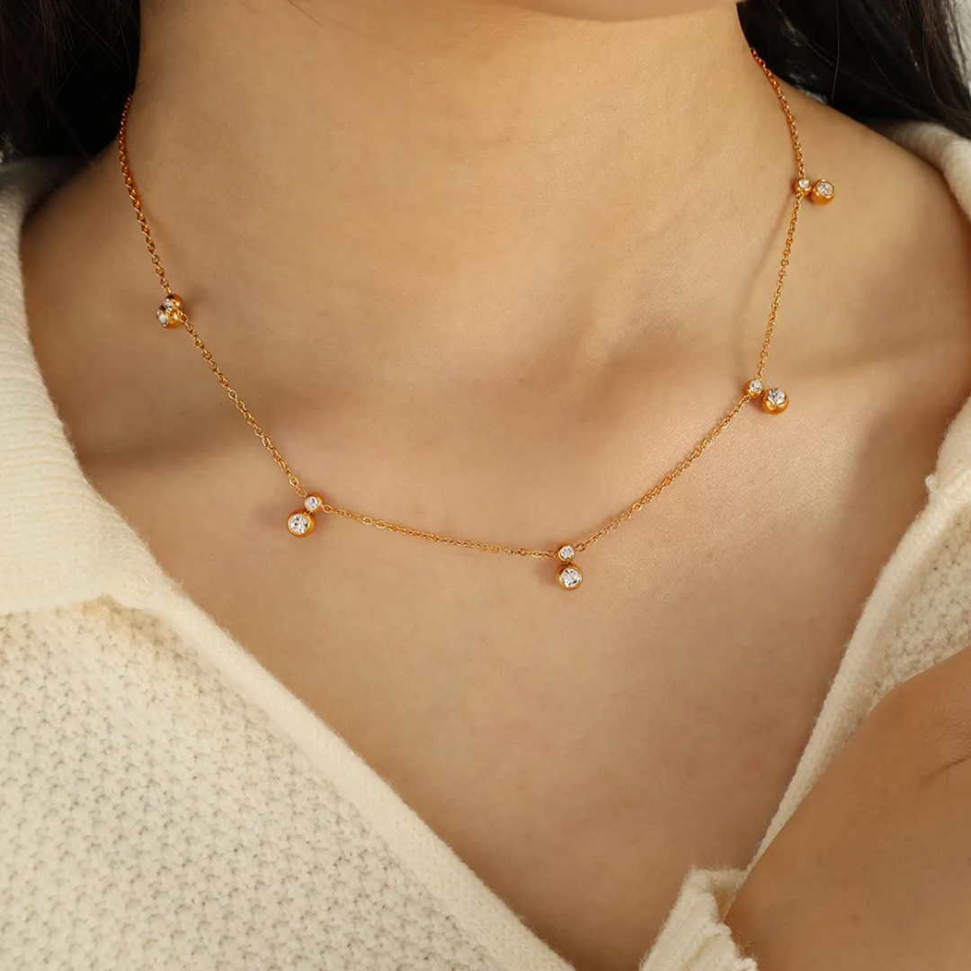 Miana Dainty Diamonds Necklace❤️