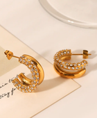 Charles Diamond Gold Hoops