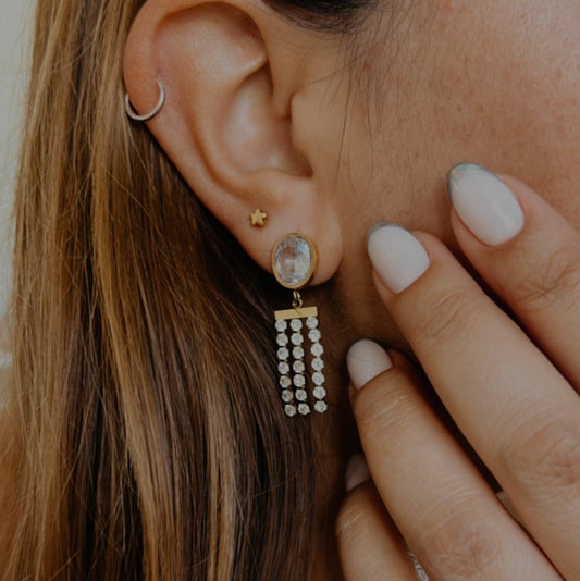 Tavi Diamond Statement Earrings