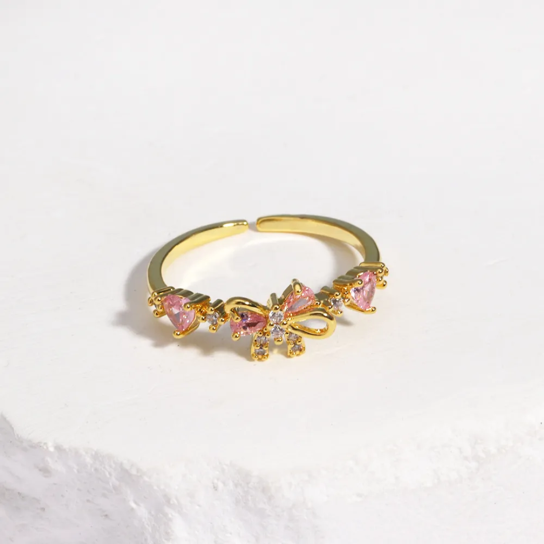Ribbon Cute Bow Rings