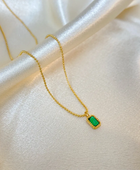 Mini Ema Emerald Necklace