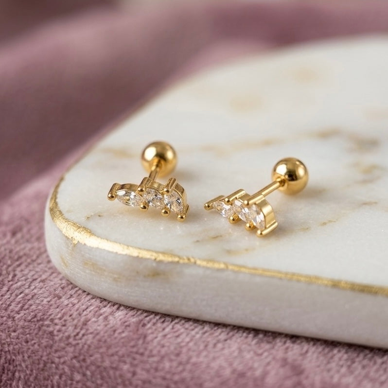 Junia Diamond Ball Back Studs