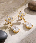 Ilora Flower Diamond Earrings✨