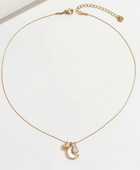 Dreamy White Moon Diamond Necklace