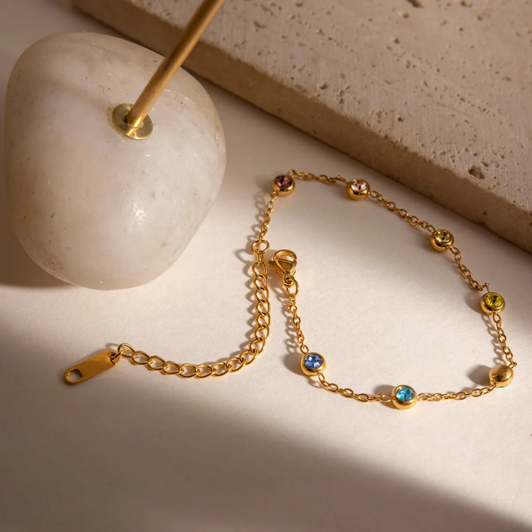 Meoni Multicolour Dainty Bracelet