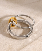 Karla Stackable Dual Silver Ring