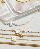 Kevin Knot Pearl Dainty Bracelet