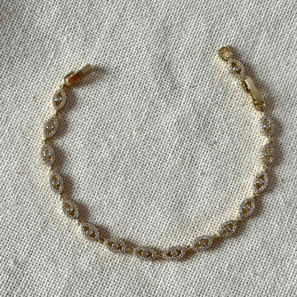 Eternity Evil Eye Tennis Bracelet