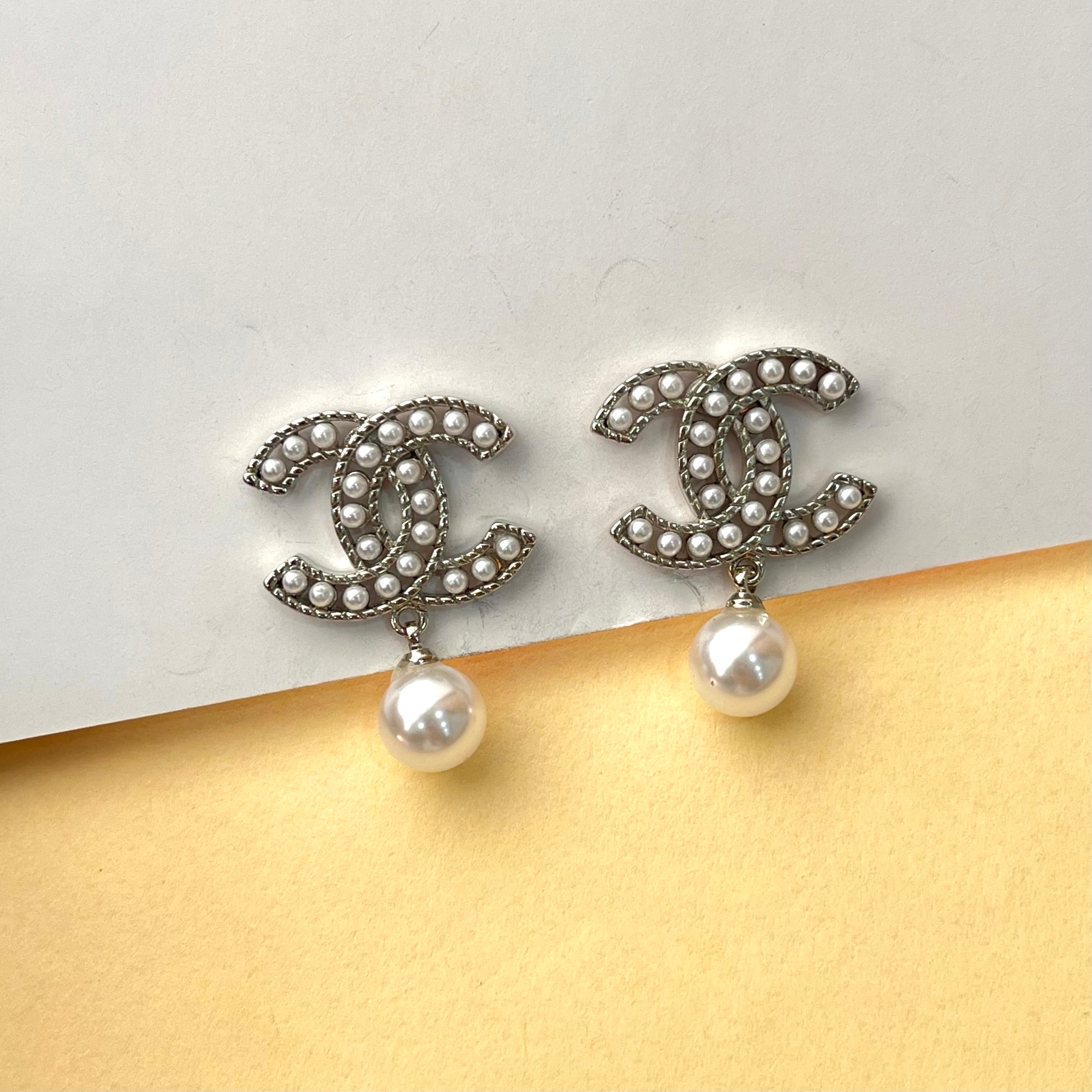 Brandi CC Pearl Earrings