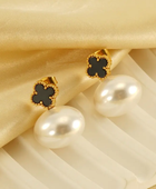 Potli Black Clover Earrings