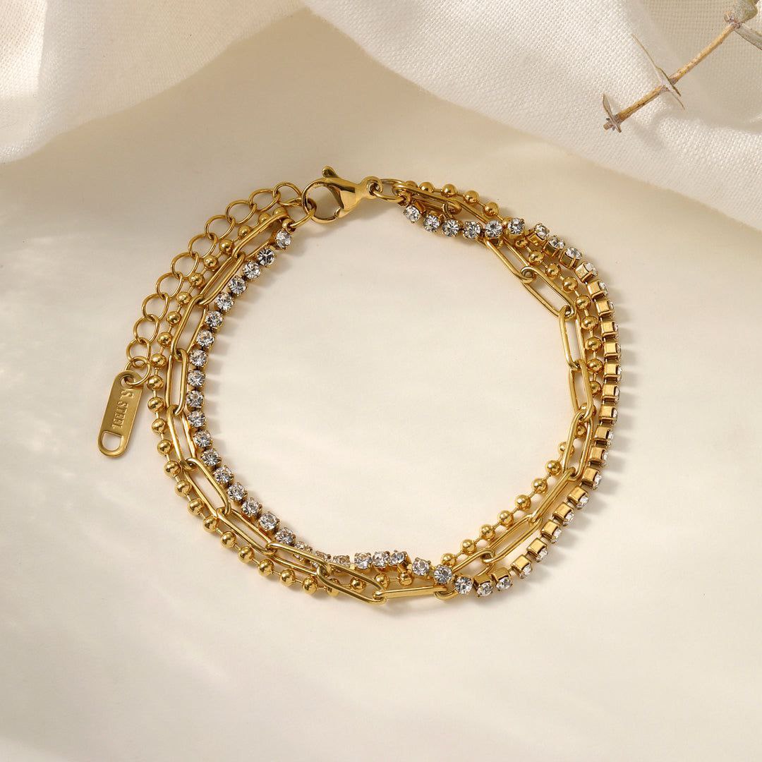 Chic Layered Diamond Bracelet