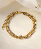 Chic Layered Diamond Bracelet