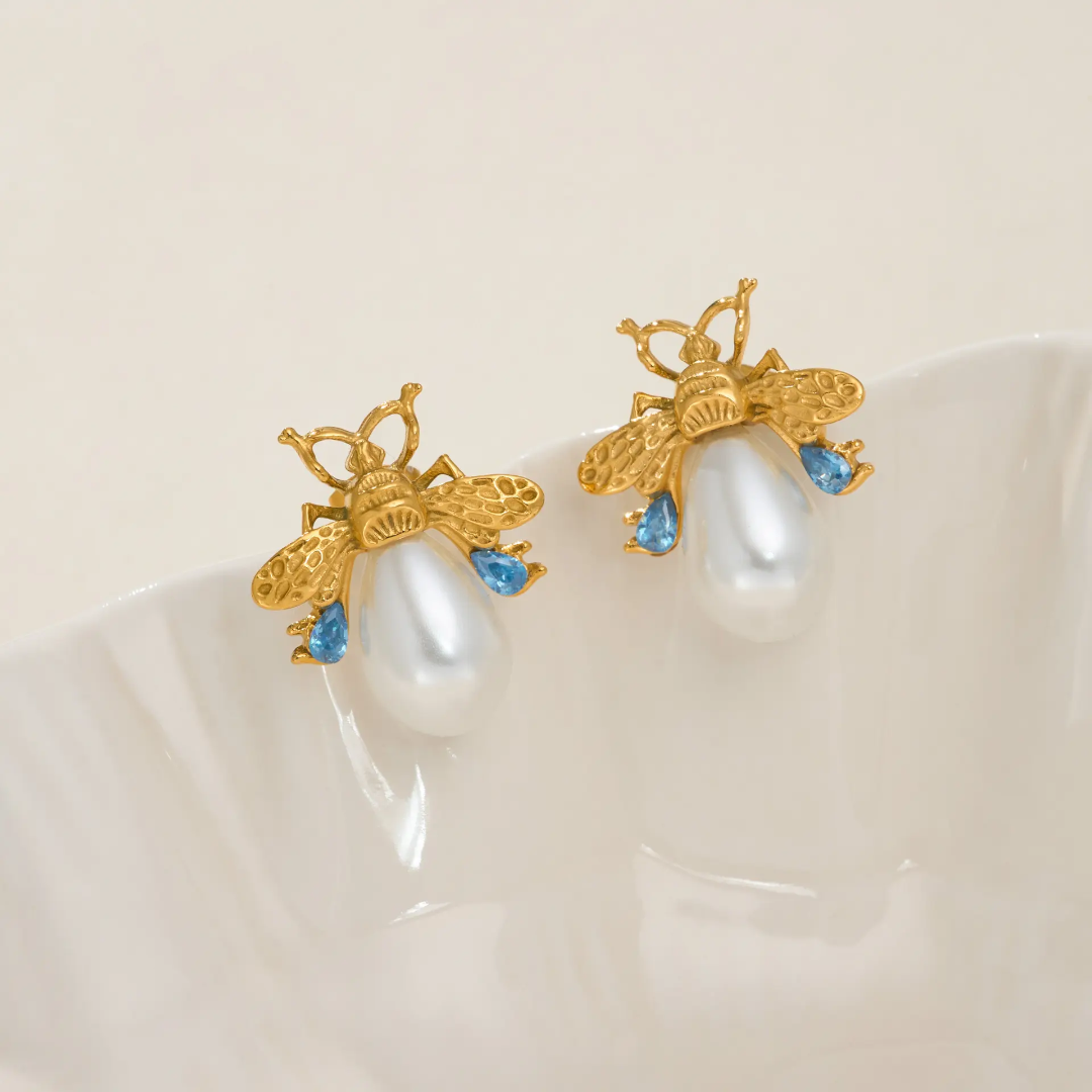 Bee Bing Pearl Earrings