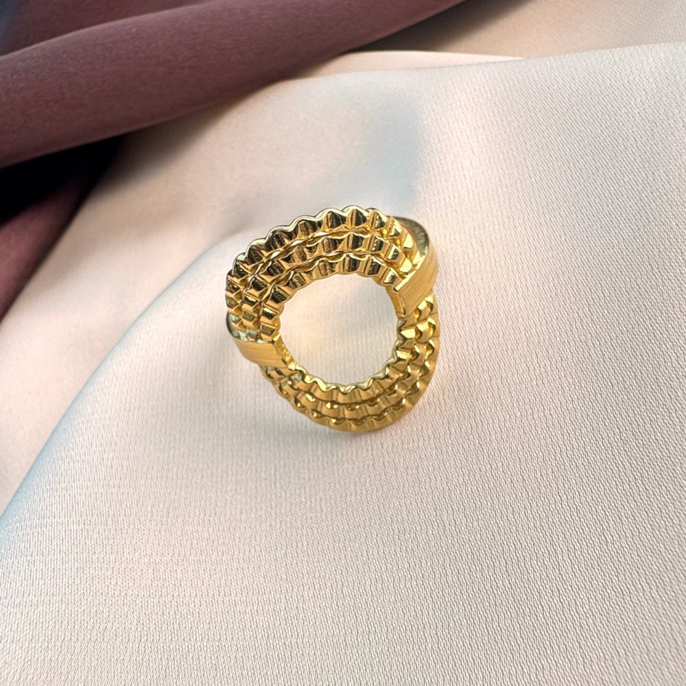 Guci Statement Gold Ring