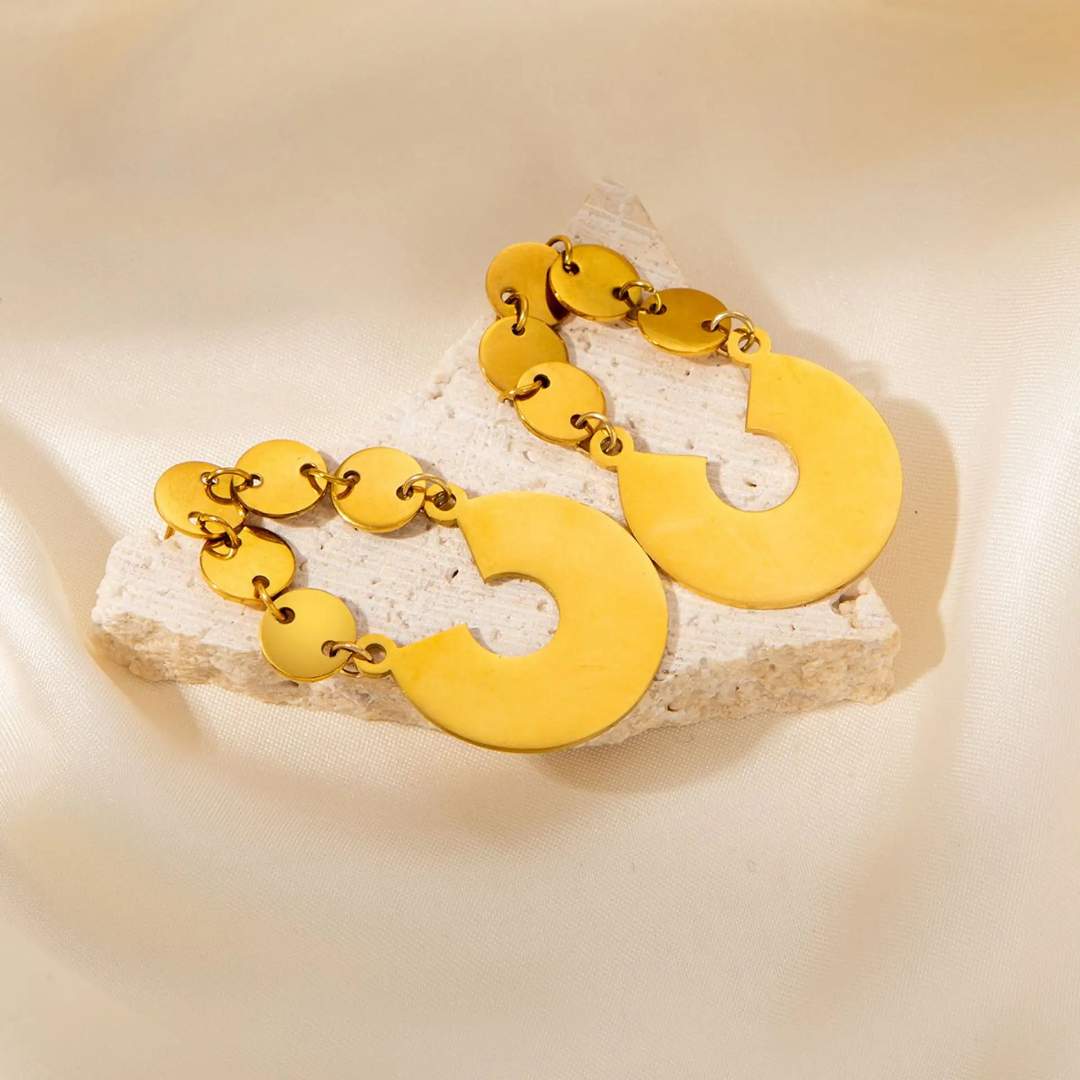 Yoshi Gold Statement Earrings❤️