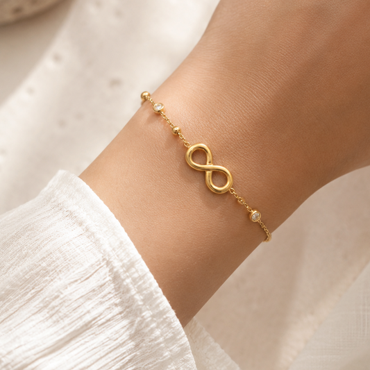 Infinity Dainty Diamond Bracelet