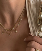 Domiz Ring Joint Gold Necklace
